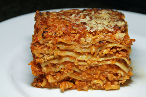 2# Handmade 14-Layer Sausage Lasagna